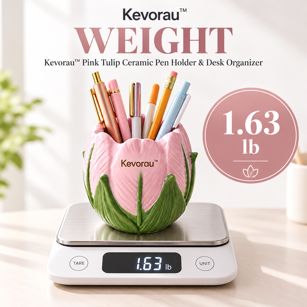 Kevorau™ Rosebud Pink Tulip Pen Cup
