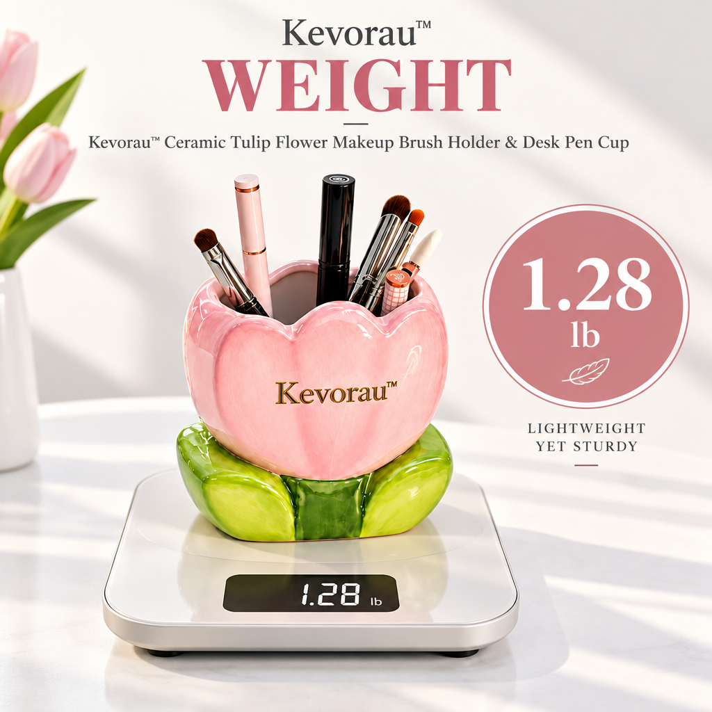 Kevorau™ Blush Tulip Desktop Storage Cup