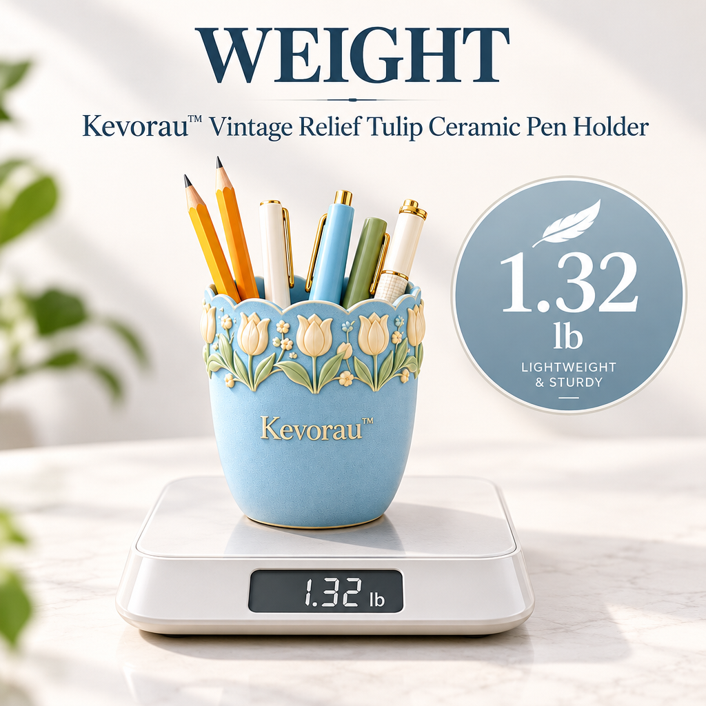 Kevorau™ Sky Blue Tulip Relief Organizer Cup