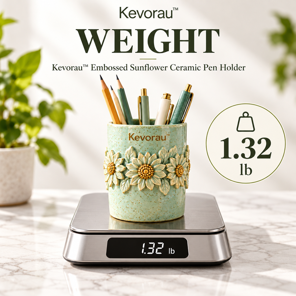 Kevorau™ Sage Sunflower Relief Desk Cup