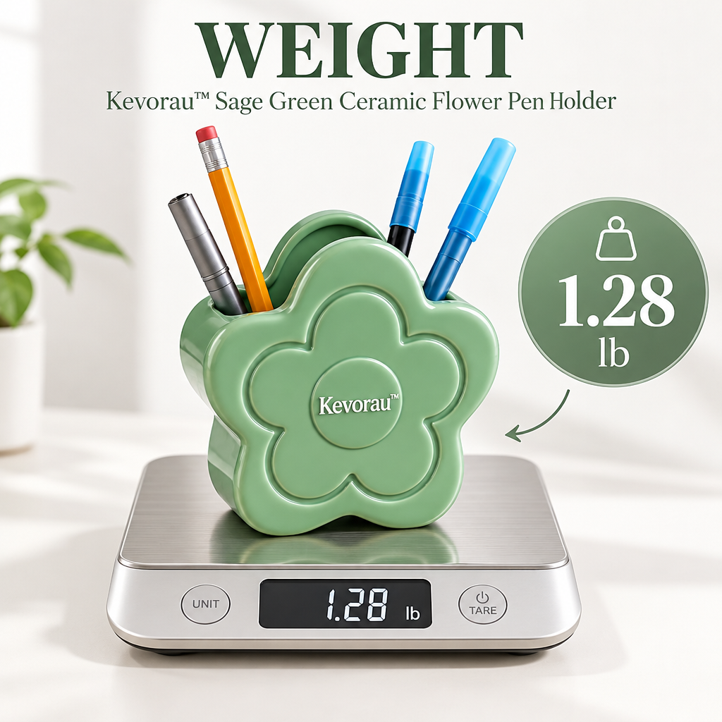 Kevorau™ Sage Blossom Sculptural Pen Holder