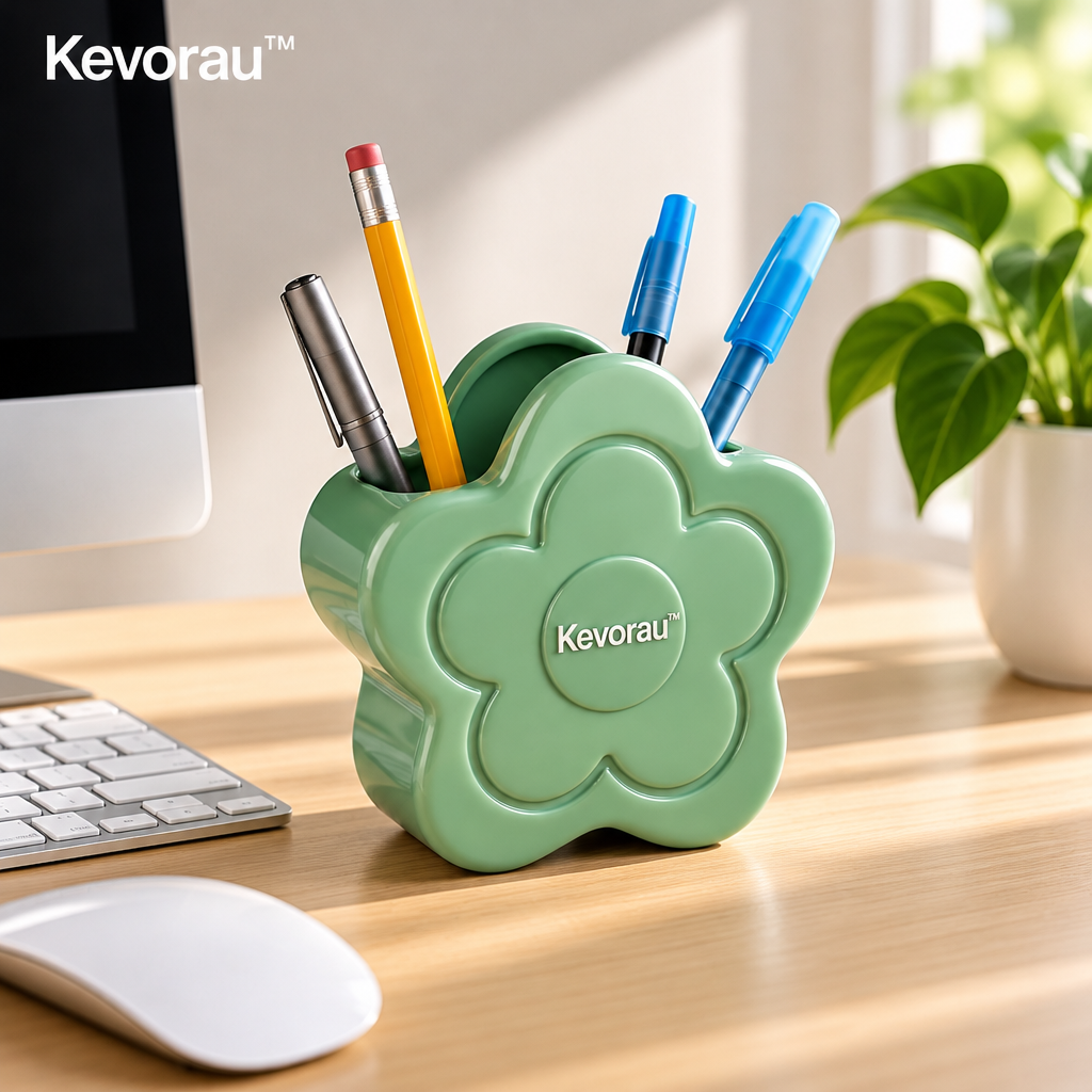 Kevorau™ Sage Blossom Sculptural Pen Holder