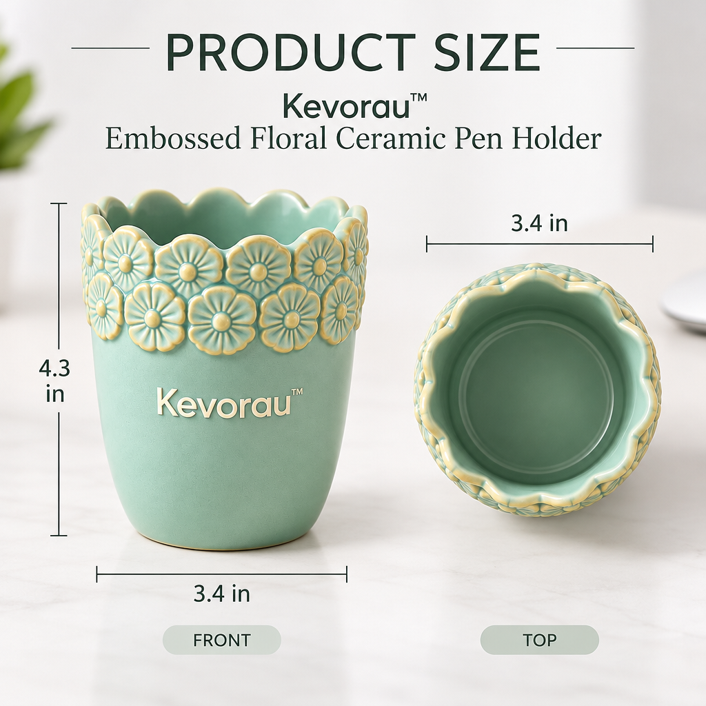 Kevorau™ Mint Meadow Floral Relief Cup